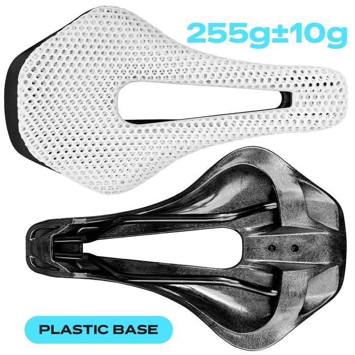 RYET 3D Printed Carbon Fiber Bike Saddle – Ultralight, Comfortable & Breathable