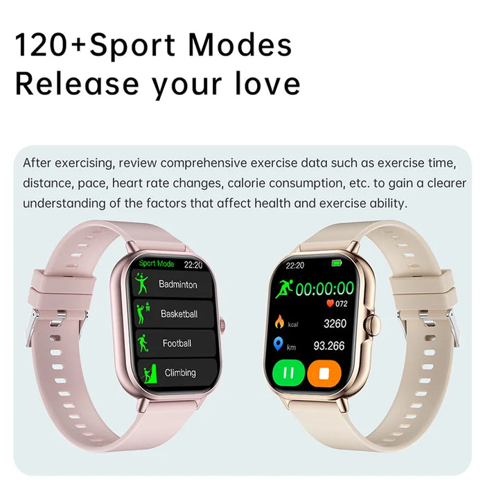 Unisex 2.01" Sport Smart Watch – iOS & Android