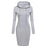 Ladies Casual Hooded Dress Comfortable Sweatshirt