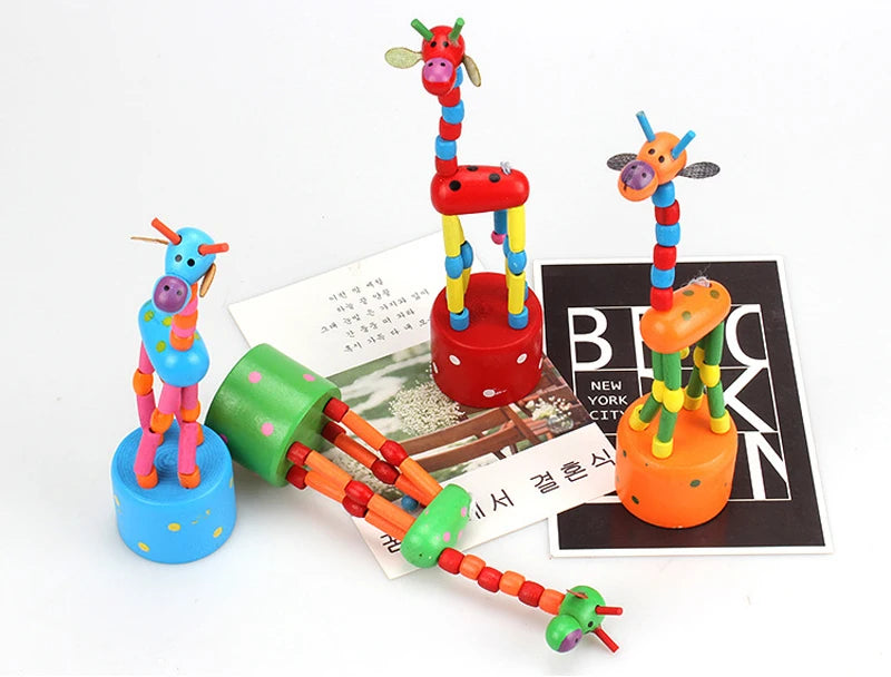 Educational Wooden Giraffe Toys for Children