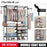“Double-Rod Clothes Rack with Hooks”