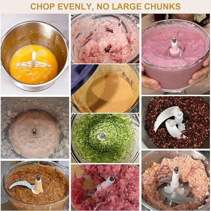5L Electric Meat Grinder & Vegetable Chopper – 304 Stainless Steel Food Processor.