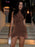 Weird Puss Cross Ruffle Party Dress