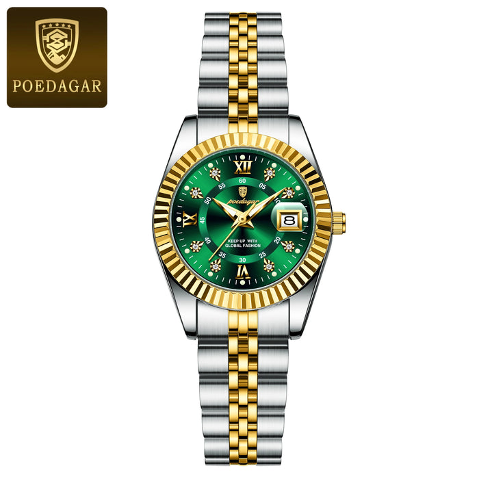 Waterproof Elegant Ladies Watch with Luminous Display