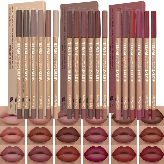 Velvet Matte Lip Liner Set – Perfect for All Skin Types