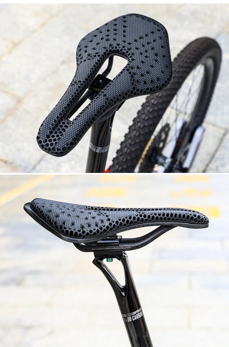 RYET 3D Printed Carbon Fiber Bike Saddle – Ultralight, Comfortable & Breathable