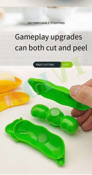 Kid Pretend Play Kitchen Fun Cutting Fruits and Vegetables Food Play.