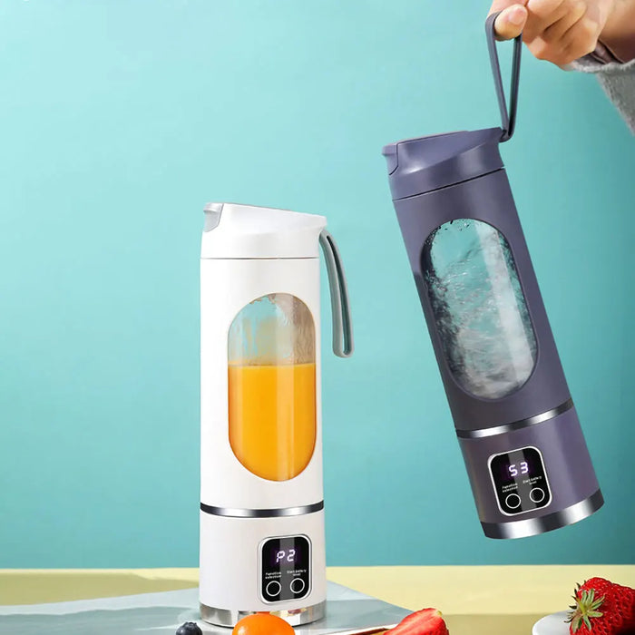 Portable Juicer Electric Juicer Cup USB Rechargeable Mini Electric Juicer 450ml.