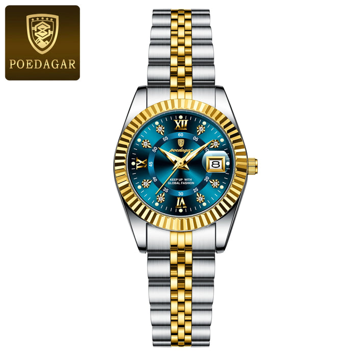 Waterproof Elegant Ladies Watch with Luminous Display