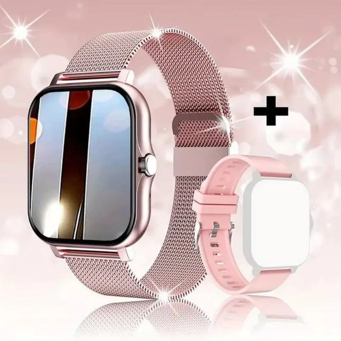 Unisex Smartwatch with Blood Oxygen & Pressure