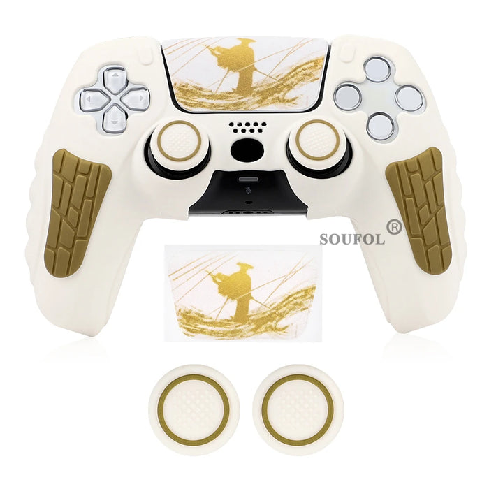 Protective Cover Skin for PS5 Controller Silicone Cover for PS5 Controller Anti-slip Silicone Case Thumb Grips Accessories