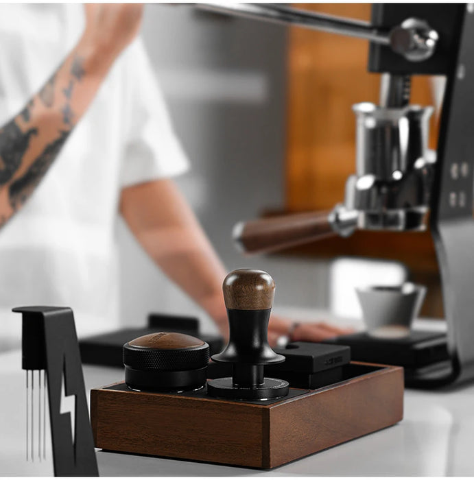 MHW-3BOMBER 30lb Calibrated Espresso Tamper (51/53/58mm) Spring-Loaded Leveler.