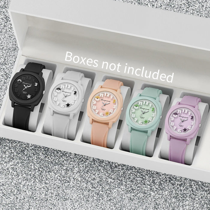 Casual Silicone Strap Quartz Watch