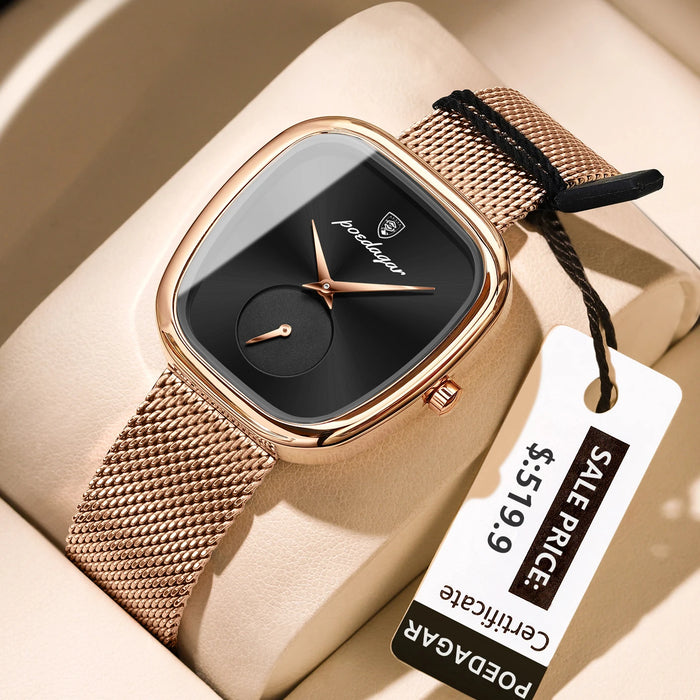 Elegant Women’s Waterproof Stainless Steel Watch