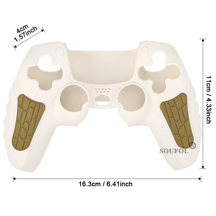 Protective Cover Skin for PS5 Controller Silicone Cover for PS5 Controller Anti-slip Silicone Case Thumb Grips Accessories