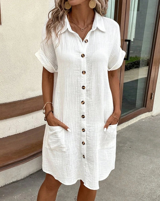 Vintage Cotton Linen Casual Dress