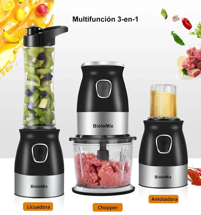 BioloMix 500W Portable Blender & Food Processor with 600ml Juicer Bottle.