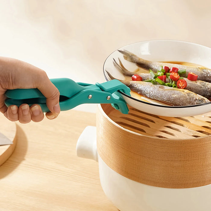 Silicone Anti-Scald Kitchen Plate & Bowl Clip Holder.