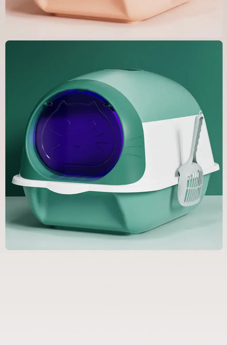 Extra Large Automatic Cat Litter Box UV Sterilization Deodorant Fully Enclosed Anti-Splash Internet Celebrity Cat Toilet for Cat