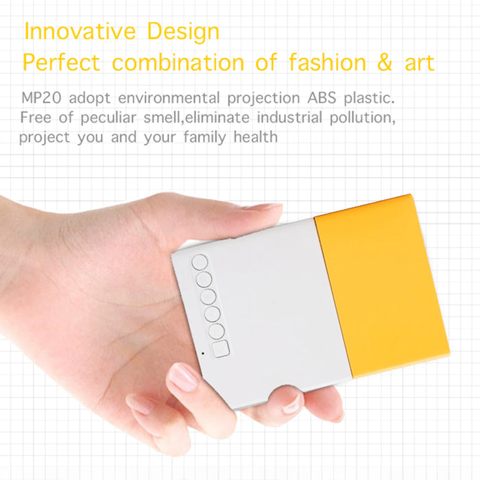 Mini LED Projector Supports 720P 1080P Portable Video Projector with Speaker Remote Control Support HD / AV / USB / Audio 3.5mm