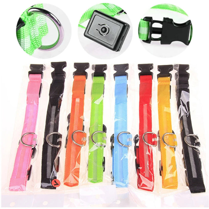 3 Modes Dog/Cat Luminous Charge Collar Led