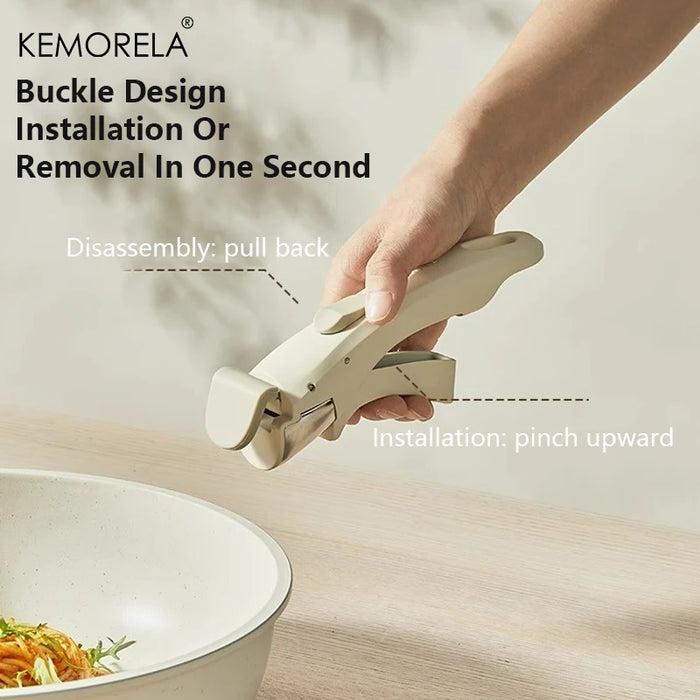 KEMORELA 3/5PCS Nonstick Cookware Set with Removable Handle – Induction & RV Compatible