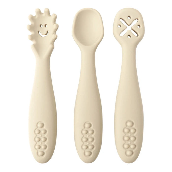 3-Piece Silicone Baby Training & Weaning Spoon Set