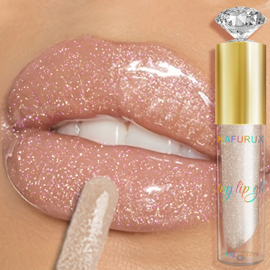 Moisturizing Glitter Lip Gloss – Sparkle & Shine