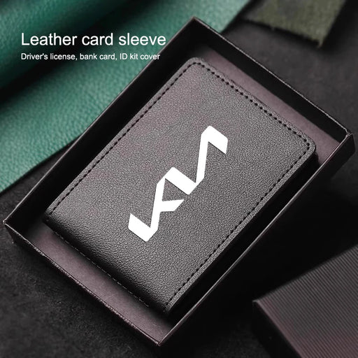 KIA Leather Driver’s License & Card Holder Wallet.