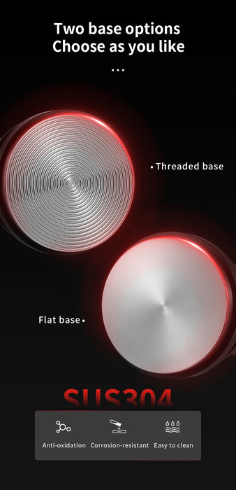 MHW-3BOMBER 30lb Calibrated Espresso Tamper (51/53/58mm) Spring-Loaded Leveler.