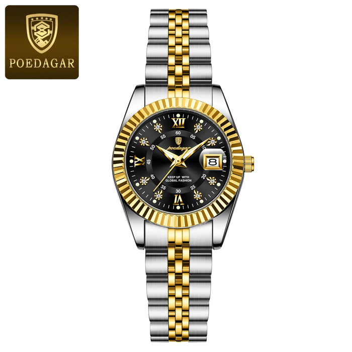 Waterproof Elegant Ladies Watch with Luminous Display