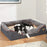 Jumbo Large Orthopedic Dog Bed Memory Foam Pet Sofa Couch Waterproof Elevated Cushion Warm Puppy Bolster Couch Removable Cover