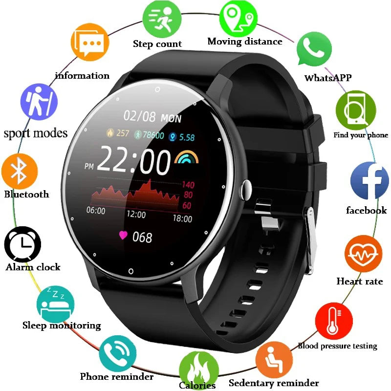 LIGE Smartwatch – Heart Rate & Sport Fitness