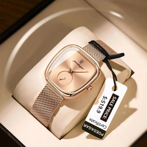 Elegant Women’s Waterproof Stainless Steel Watch
