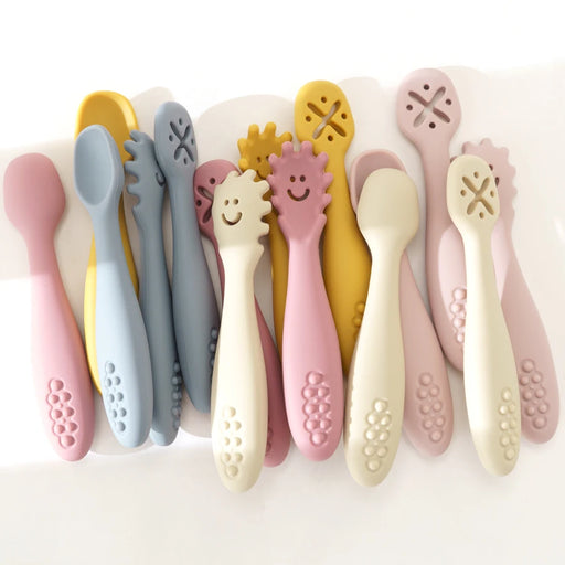 3-Piece Silicone Baby Training & Weaning Spoon Set