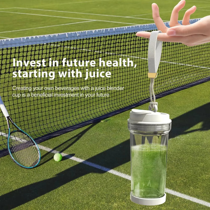 Portable Blender Electric Juicer – 500ml Rechargeable Smoothie Maker (180W).