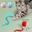 New Electric Cat Ball Toys Automatic Rolling Ball With Teaser Bird Cat Toys Pet Interactive Smart  Sensor Rechargeable Cat Toys