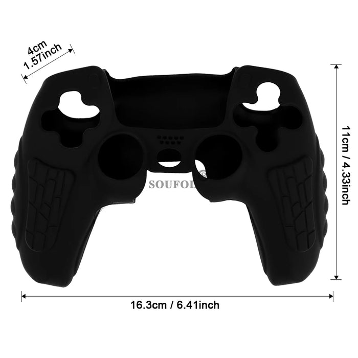 Protective Cover Skin for PS5 Controller Silicone Cover for PS5 Controller Anti-slip Silicone Case Thumb Grips Accessories