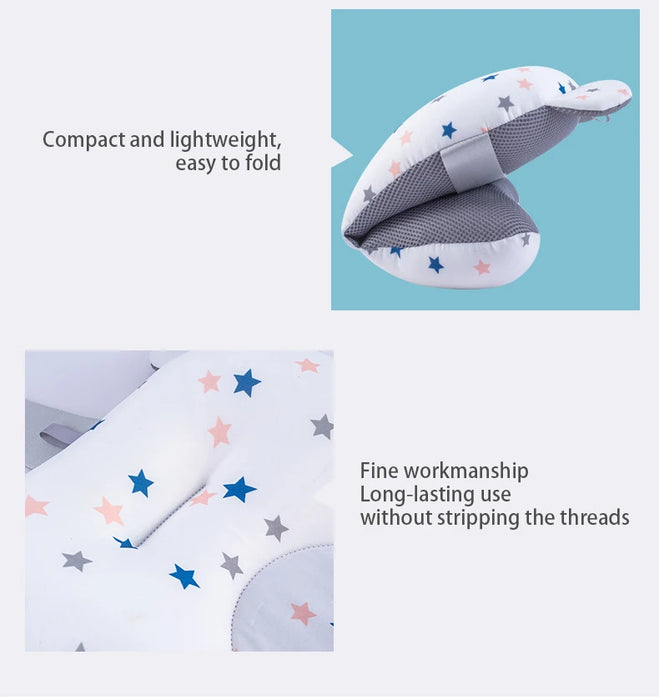 Adjustable Floating Baby Bath Support Pad – Ergonomic Newborn Safety Bather