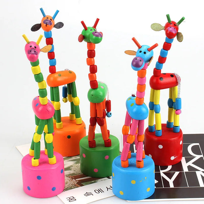 Educational Wooden Giraffe Toys for Children