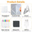 LED Acrylic Drawing Board DIY Erasable Luminous Writing Boards with Stand and 7Colors Pen USB Plug Message Board with NightLight