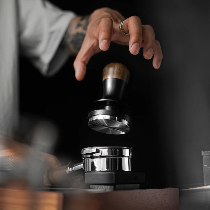 MHW-3BOMBER 30lb Calibrated Espresso Tamper (51/53/58mm) Spring-Loaded Leveler.