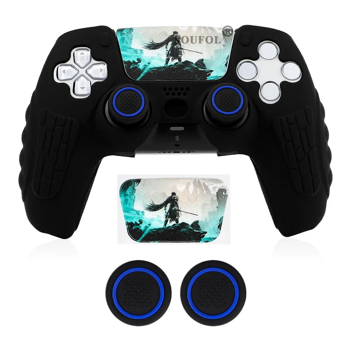 Protective Cover Skin for PS5 Controller Silicone Cover for PS5 Controller Anti-slip Silicone Case Thumb Grips Accessories