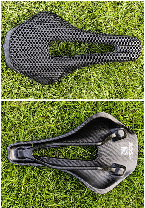 RYET 3D Printed Carbon Fiber Bike Saddle – Ultralight, Comfortable & Breathable