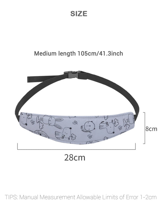 Adjustable Baby Sleep Positioner: Head Support for Car Seats & Strollers