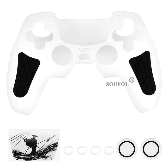 Protective Cover Skin for PS5 Controller Silicone Cover for PS5 Controller Anti-slip Silicone Case Thumb Grips Accessories