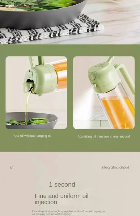 Pour and Spray Oil Dispenser Bottle – High Capacity Kitchen Fryer for Olive Oil.
