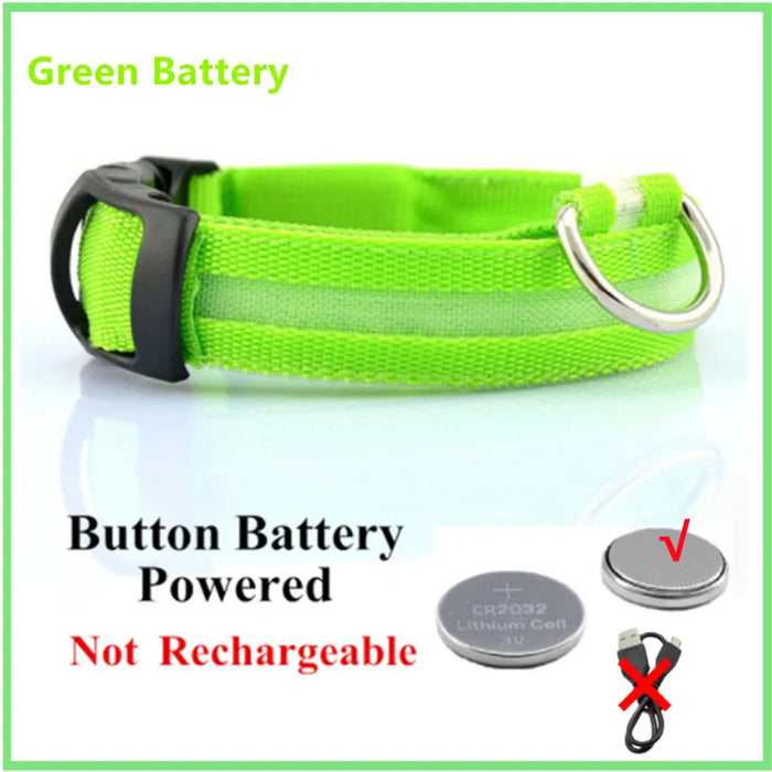 3 Modes Dog/Cat Luminous Charge Collar Led