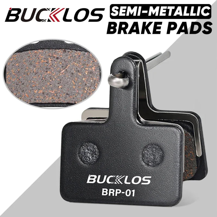 BUCKLOS Semi-Metal Brake Pads Mountain Bike Hydraulic Disc Brake Pads for SHIMANO B01S B05S MTB Road Bicycle Cycling Brake Part