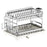 2 Tier Dish Drying Rack Bowl Drainer Holder Stand Shelf Kitchen Over Sink Drainer Utensil Holder Countertop Drain Rack Shelves